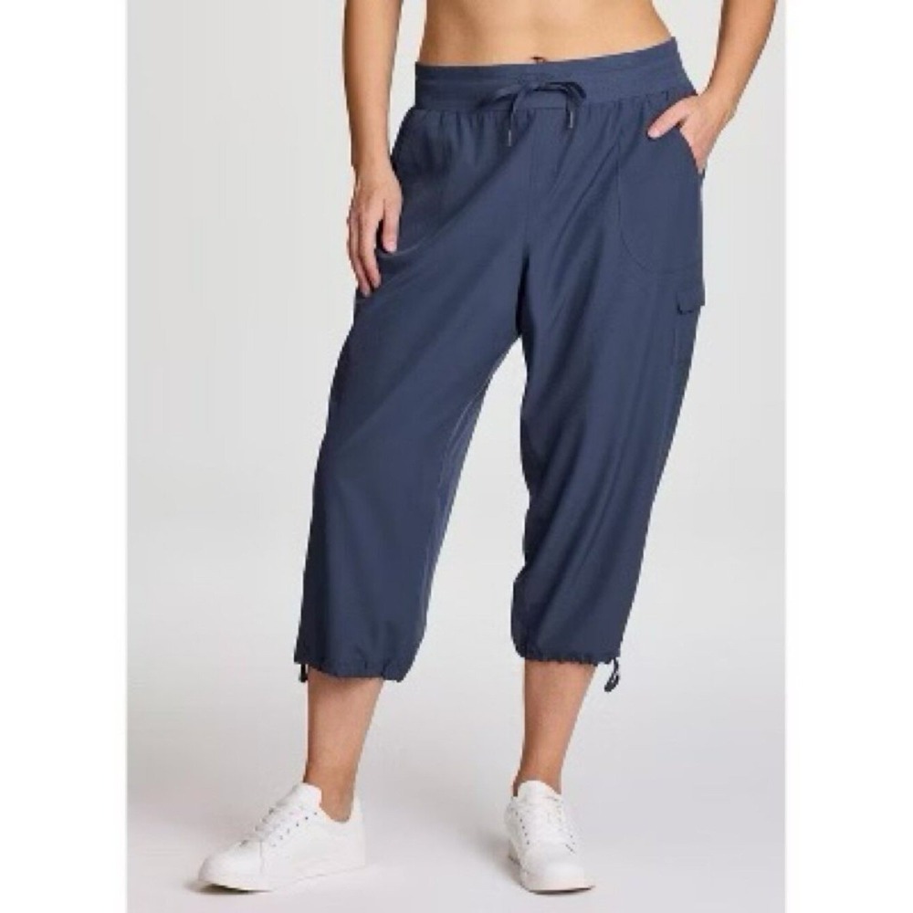L.L.‎ Bean Plus Sz 3X Vista Camp Pants Crop Cargo Capri Pull On Pockets UPF 50+